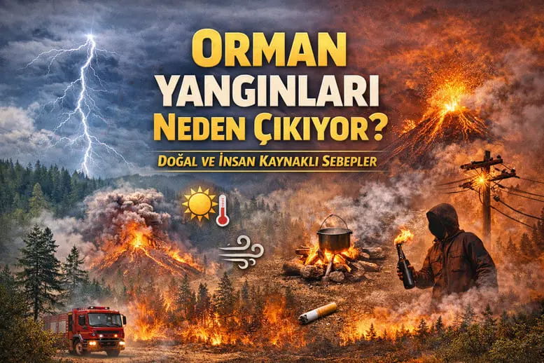 Orman Yangınları Neden Çıkıyor? Doğal ve İnsan Kaynaklı Tüm Sebepler