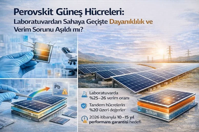 Perovskit Güneş Hücreleri: Laboratuvardan Sahaya Geçişte Dayanıklılık ve Verim Sorunu Çözüldü mü?