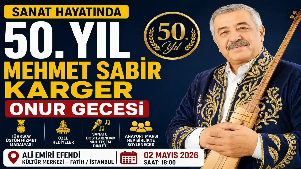 Sanat Hayatında 50. Yıl: Mehmet Sabir Karger İçin İstanbul’da Onur Gecesi