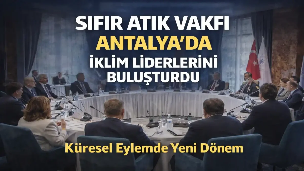 Sıfır Atık Vakfı Antalya’da İklim Liderlerini Buluşturdu: Küresel İklim Eyleminde Yeni Dönem