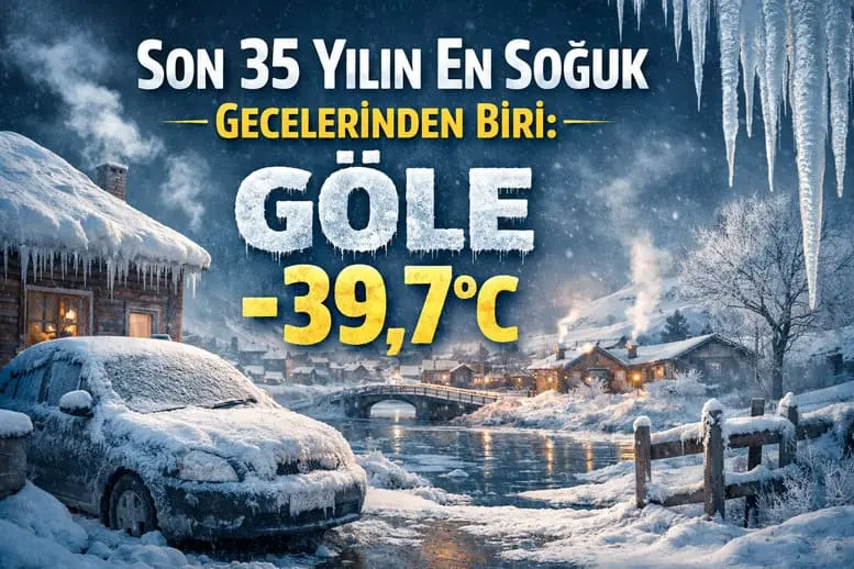 Son 35 Yılın En Soğuk Gecelerinden Biri: Ardahan Göle’de Eksi 39,7