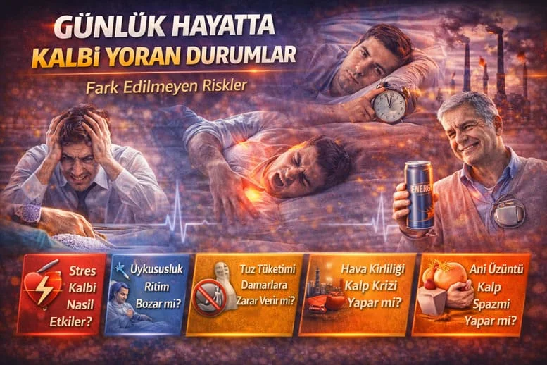 Stres, Uykusuzluk ve Tuz: Kalbi Yıpratan Alışkanlıklar