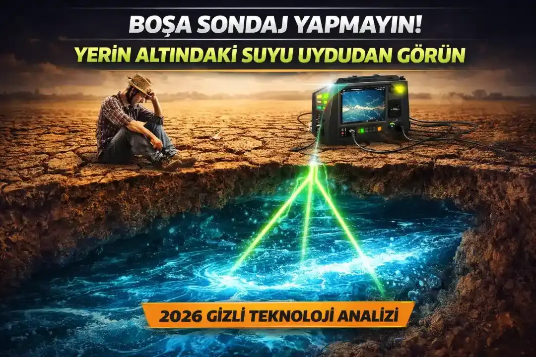 Tarlanızda Su Var mı? Boşa Sondaj Yapmayın! 2026'nın Gizli Su Bulma Teknolojileri.