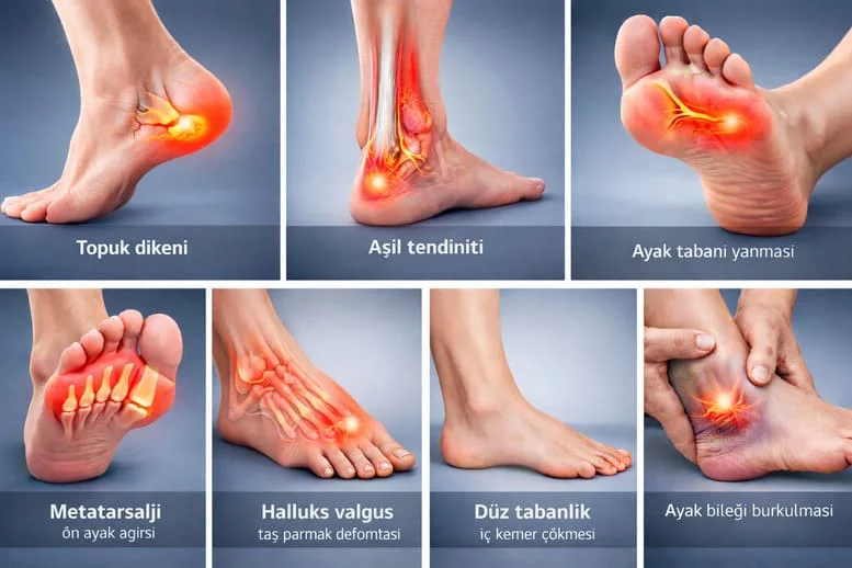 Topuk Ağrısı, Ayak Yanması ve Halluks Valgus: En Yaygın 7 Sebep