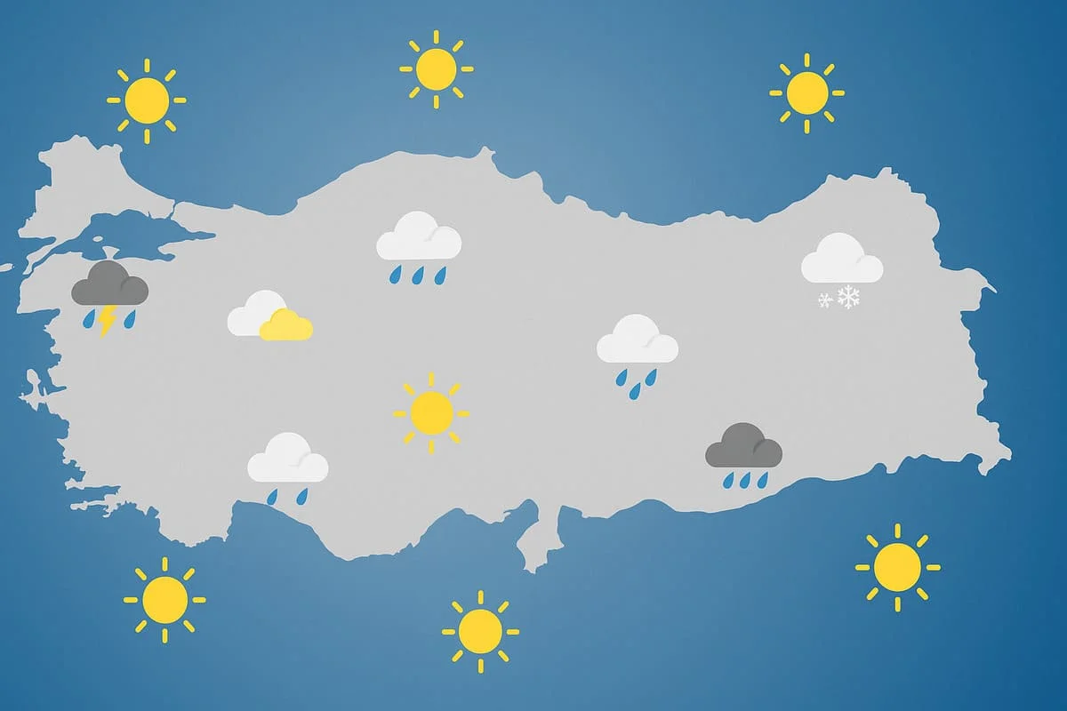Türkiye Genelinde Kuvvetli Yağış ve Fırtına Uyarısı