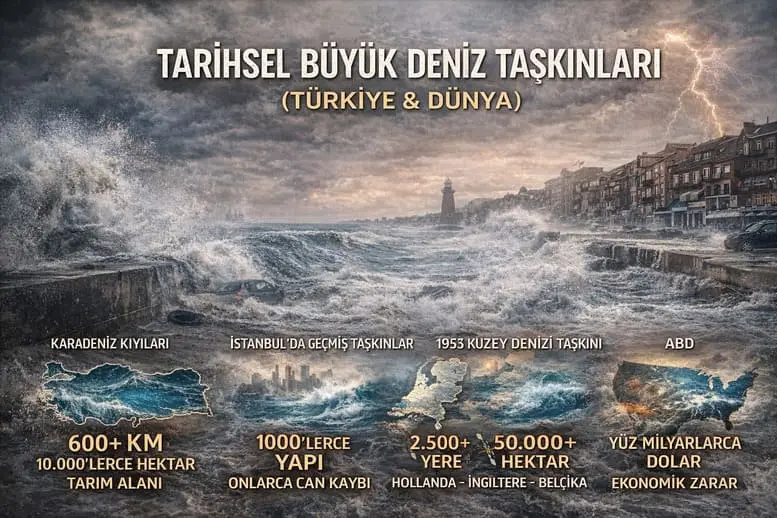 Türkiye ve Dünyada Kıyıları Şekillendiren Büyük Deniz Baskınları