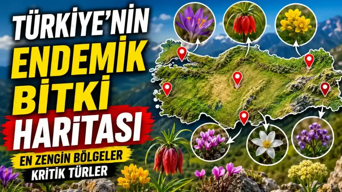Türkiye’nin Endemik Bitki Haritası: En Zengin Bölgeler ve Kritik Türler