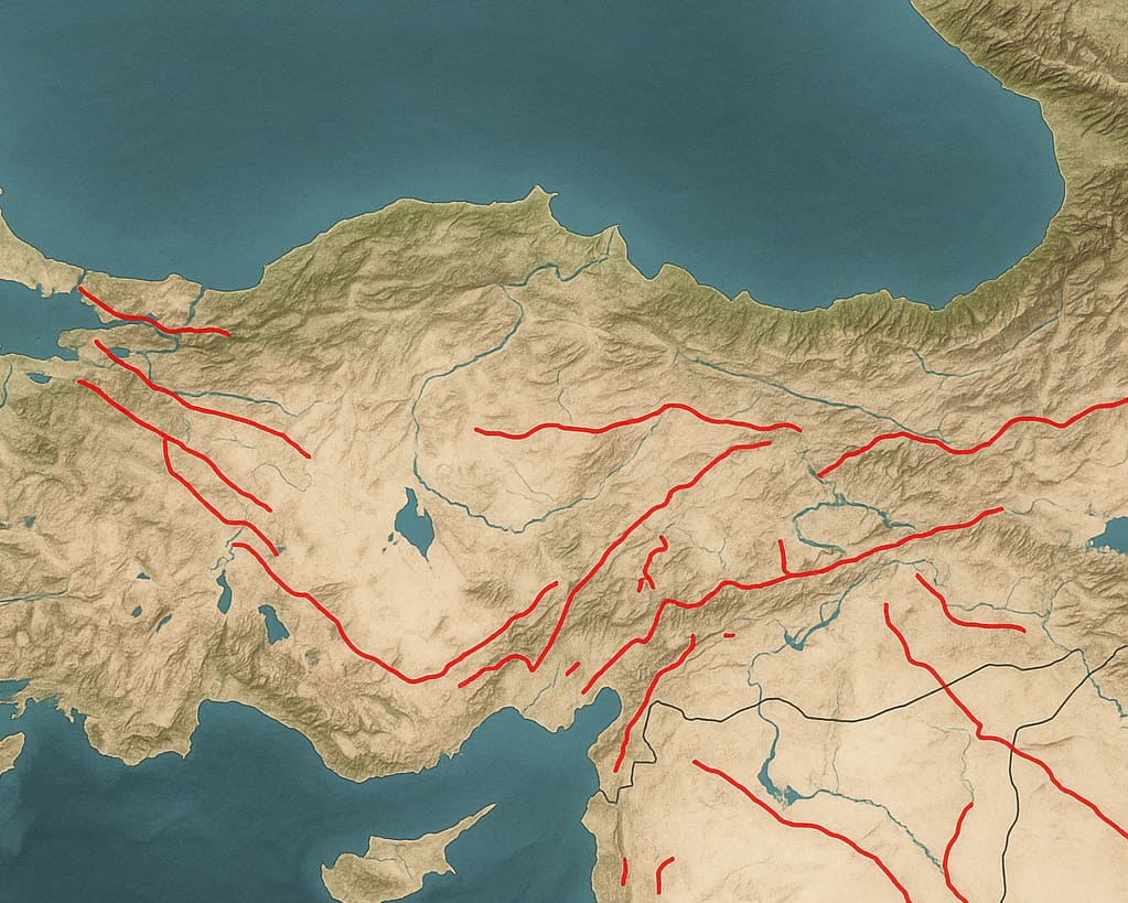 Türkiye’nin Fay Haritası: Kuzey, Doğu ve Batı Fayları