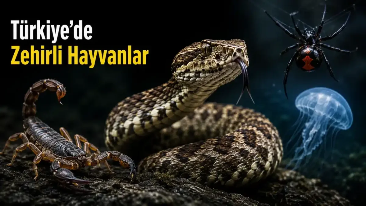 Türkiye’nin Zehirli Hayvanları: Yılan, Akrep, Örümcek ve Deniz Canlıları Rehberi