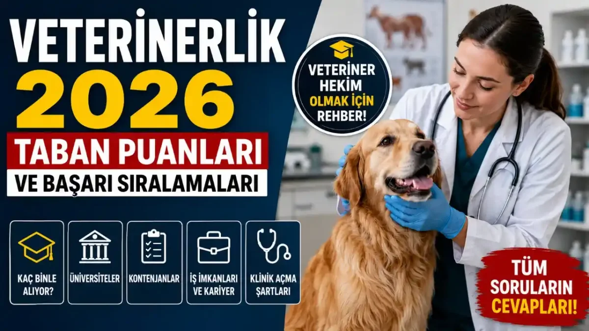 Veterinerlik 2026 Taban Puanları Ve Başarı Sıralamaları: Veterinerlik Kaç Binle Alıyor?