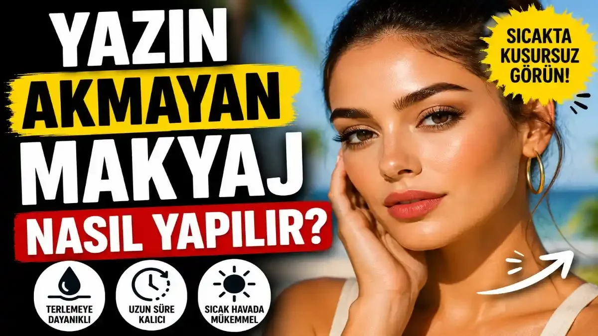 Yazın Akmayan Makyaj Nasıl Yapılır? Sıcakta Kalıcı ve Dayanıklı Makyajın Tüm Sırları