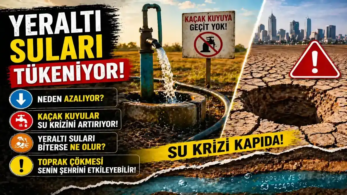 Yeraltı Suları Tükeniyor Mu? Kaçak Kuyular Ve Toprak Çökmesi Riski