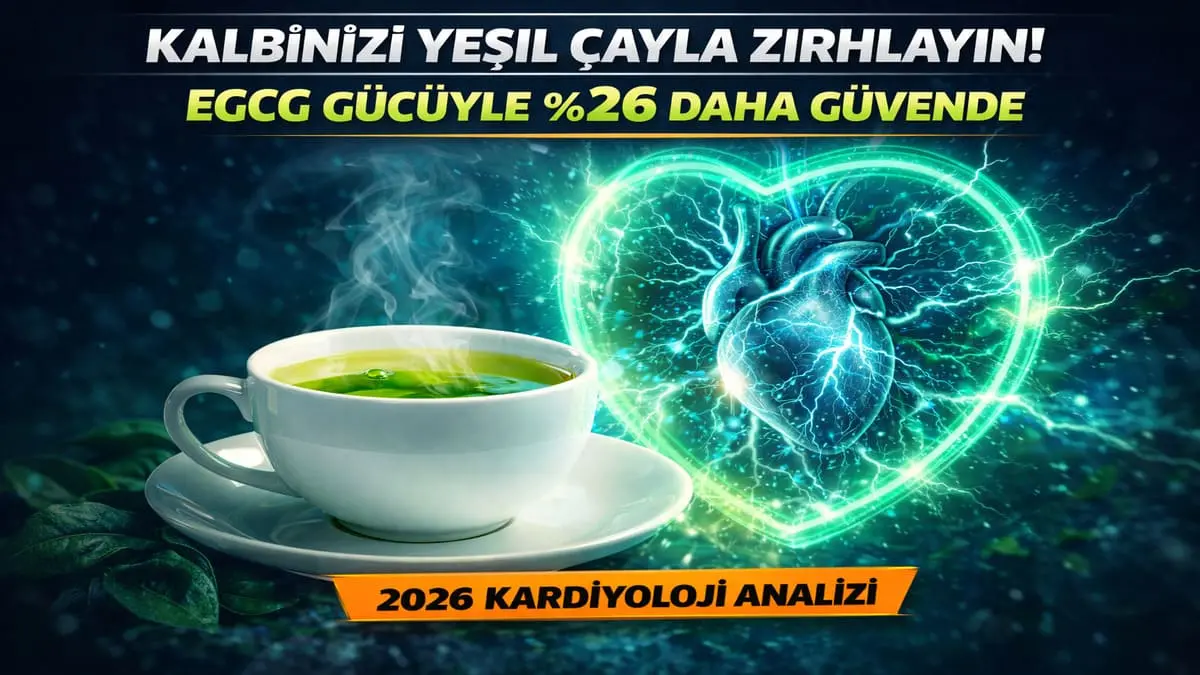 Yeşil Çay Kalp Krizi Riskini Azaltır mı? EGCG Gücü ve 2026 Verileri!